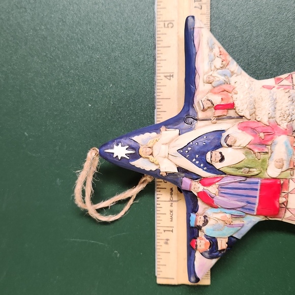 JIM SHORE Nativity Scene Star Ornament 2008 Heartwood Creek - Picture 9 of 12